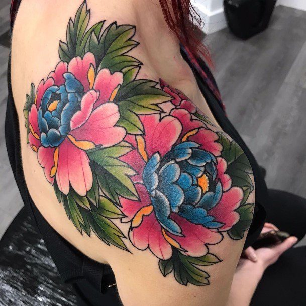 Top 100 Best Peony Tattoo Ideas For Women - Female Flower Designs