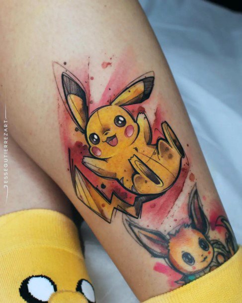 Womens Tattoo Ideas Pikachu