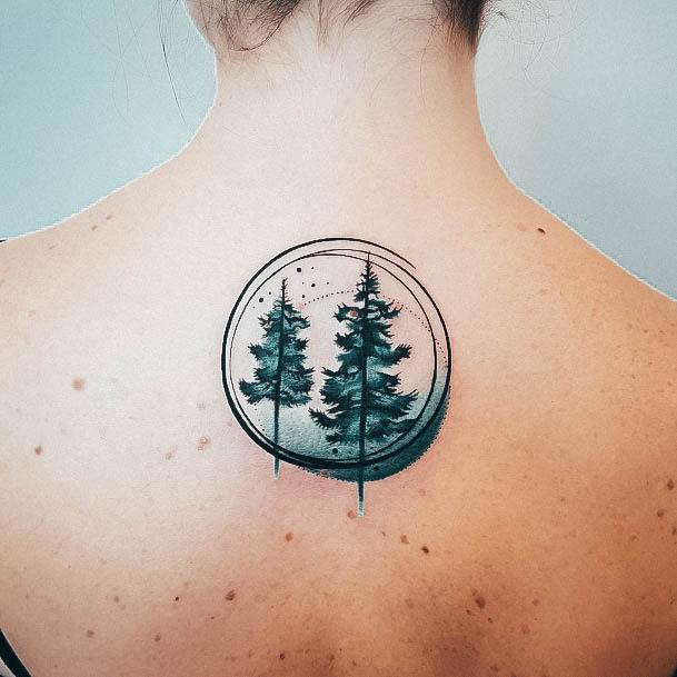 Womens Tattoo Ideas Pine Tree