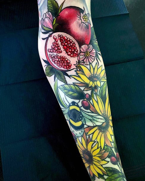 Womens Tattoo Ideas Pomegranate