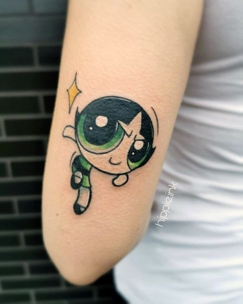 Womens Tattoo Ideas Powerpuff Girls Buttercup