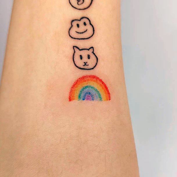 Womens Tattoo Ideas Rainbow