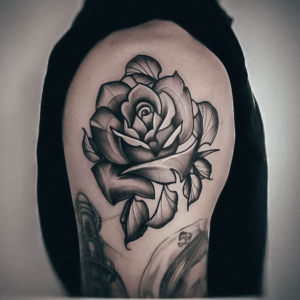 Womens Tattoo Ideas Rose Shoulder