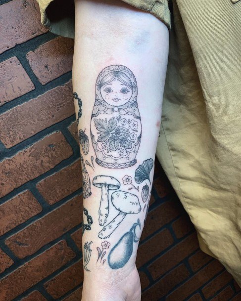 Womens Tattoo Ideas Russian Nesting Doll Matryoshka