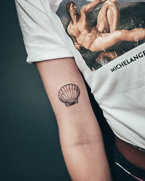 Womens Tattoo Ideas Seashell