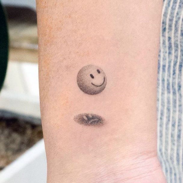 Womens Tattoo Ideas Smiley Face