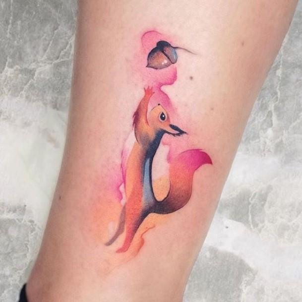 Womens Tattoo Ideas Squirrel