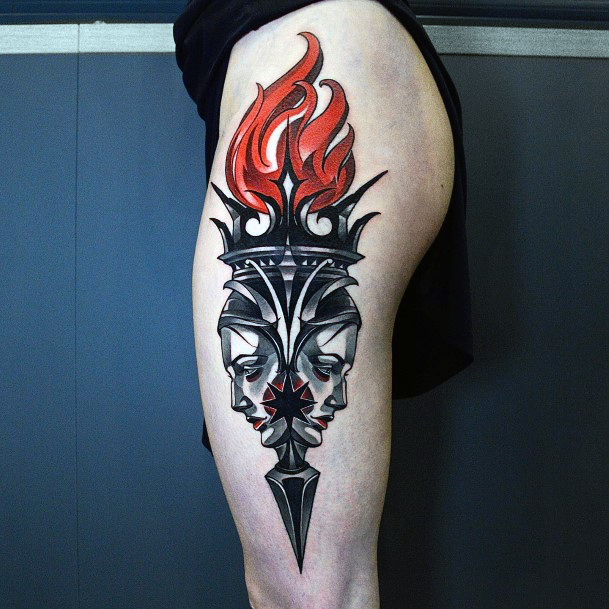 Womens Tattoo Ideas Torch