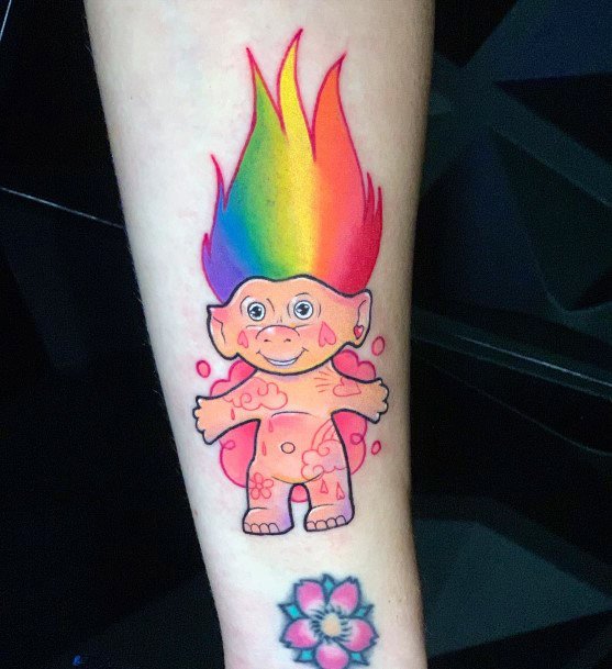 Womens Tattoo Ideas Troll Doll