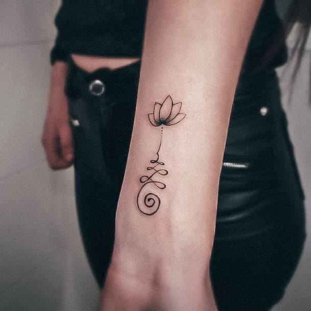 Womens Tattoo Ideas Unalome