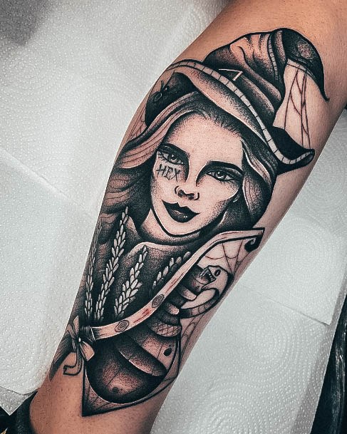 Womens Tattoo Ideas Witch