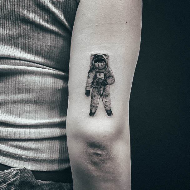 Womens Tattoo Ideas With Astronaut Design