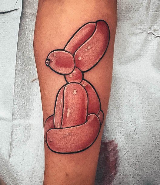 Womens Tattoo Ideas With Ballon Animal Design