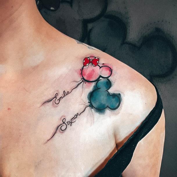 Womens Tattoo Ideas With Ballon Design