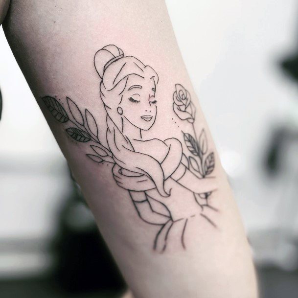 Womens Tattoo Ideas With Belle Design