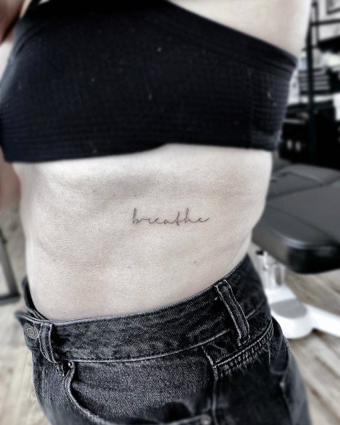 Womens Tattoo Ideas With Breathe Design