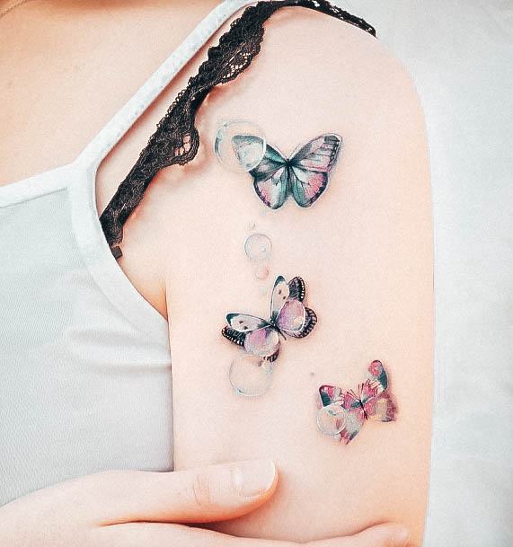 Womens Tattoo Ideas With Bubble Design