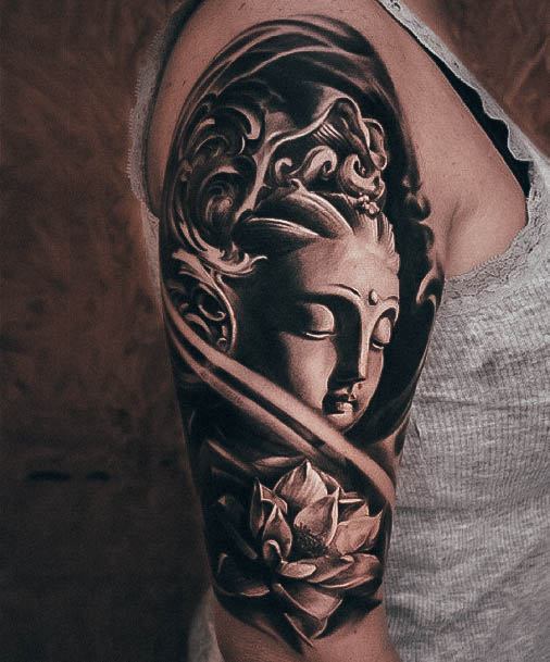 Womens Tattoo Ideas With Buddha Design