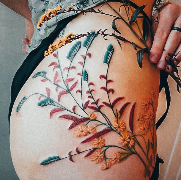 Womens Tattoo Ideas With Butt Design