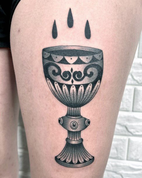 Womens Tattoo Ideas With Chalice Design