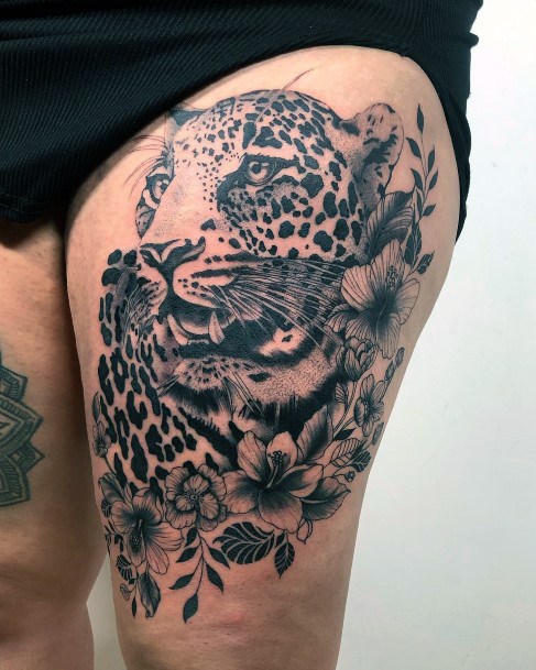 Womens Tattoo Ideas With Cheetah Design