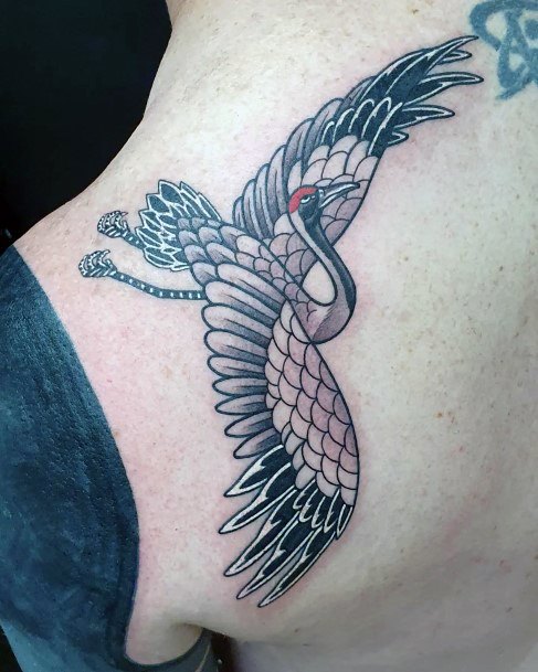 Womens Tattoo Ideas With Crane Design