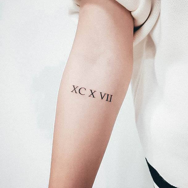 Womens Tattoo Ideas With Date Design