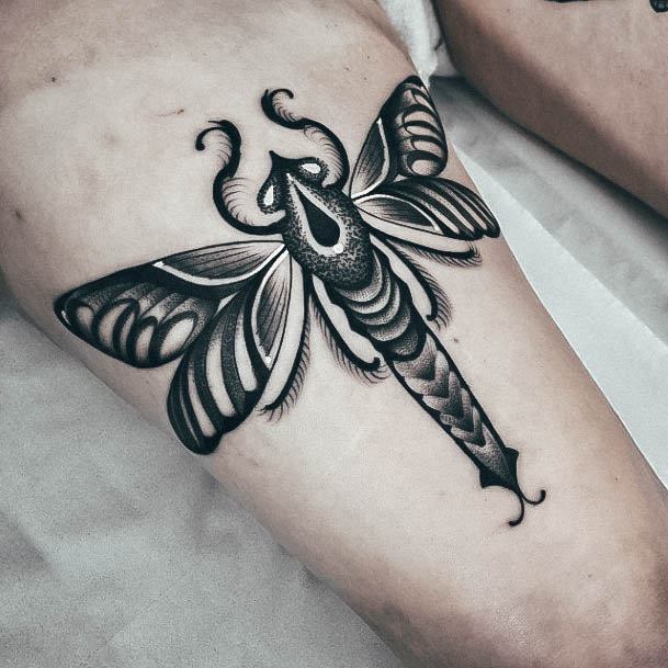 Womens Tattoo Ideas With Dragonfly Design