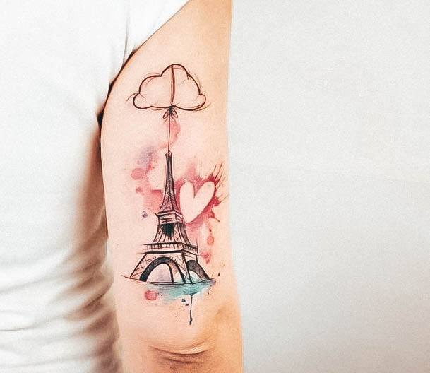 Womens Tattoo Ideas With Eiffel Tower Design