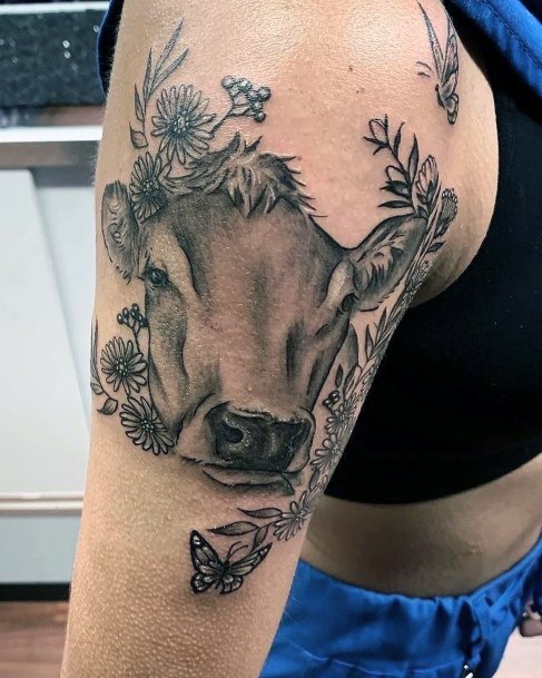 Womens Tattoo Ideas With Farm Design