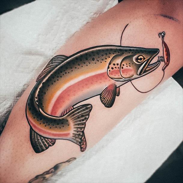 Womens Tattoo Ideas With Fishing Design