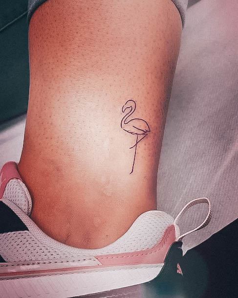 Womens Tattoo Ideas With Flamingo Design