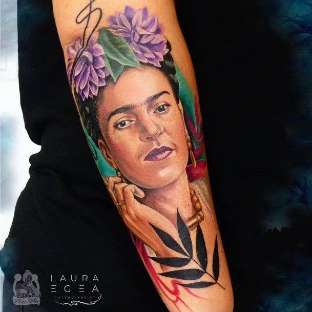 Womens Tattoo Ideas With Frida Design