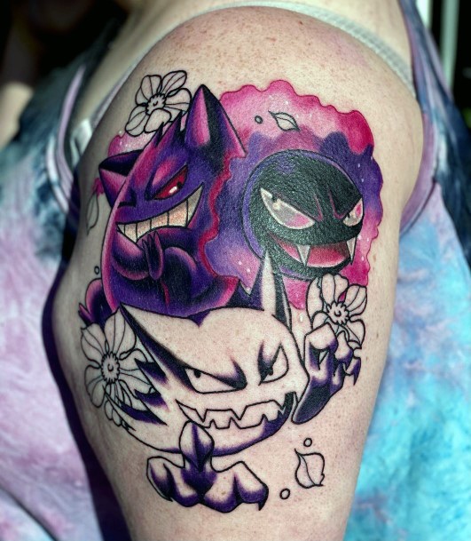 Womens Tattoo Ideas With Gengar Design