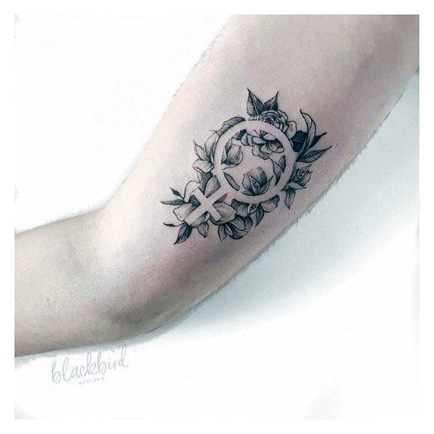 Womens Tattoo Ideas With Girl Power Design