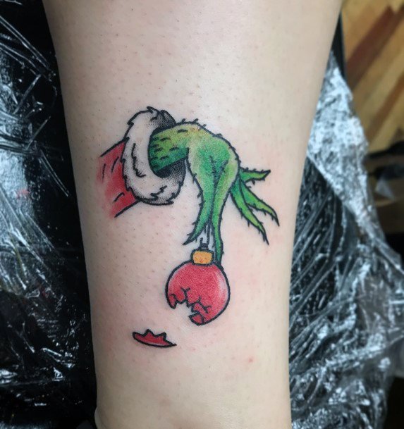 Womens Tattoo Ideas With Grinch Design