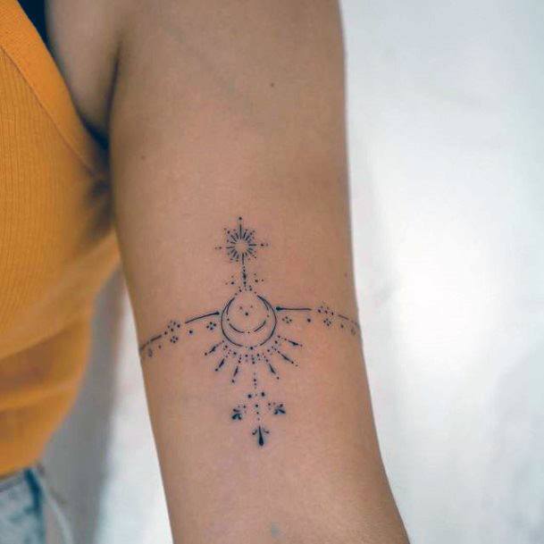 Womens Tattoo Ideas With Handpoke Design