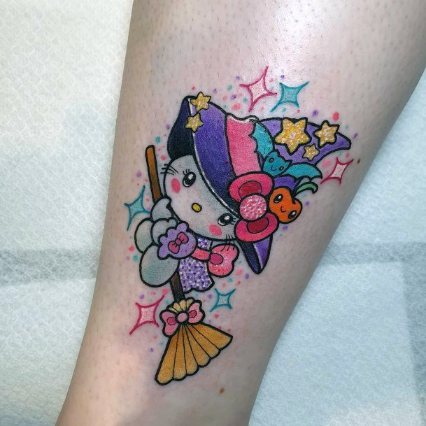 Womens Tattoo Ideas With Hello Kitty Design