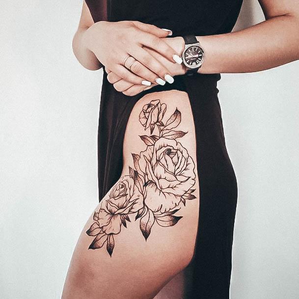 Womens Tattoo Ideas With Hip Design