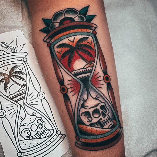 Womens Tattoo Ideas With Hourglass Design