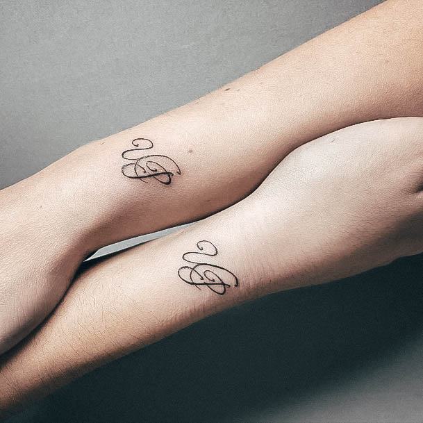 Womens Tattoo Ideas With Initials Design