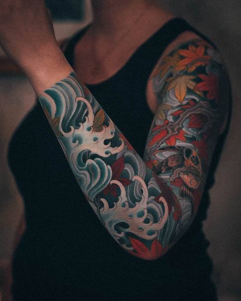 Womens Tattoo Ideas With Japanese Design