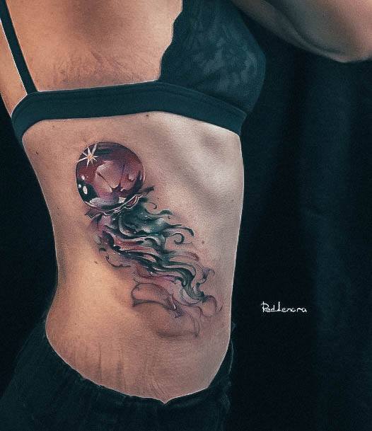 Womens Tattoo Ideas With Jellyfish Design