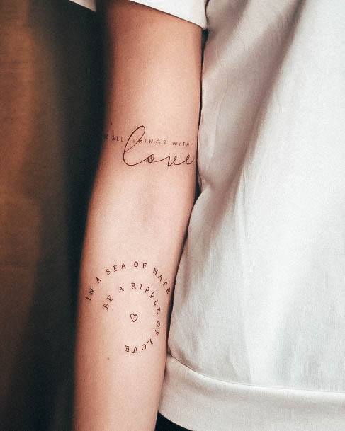 Womens Tattoo Ideas With Love Design