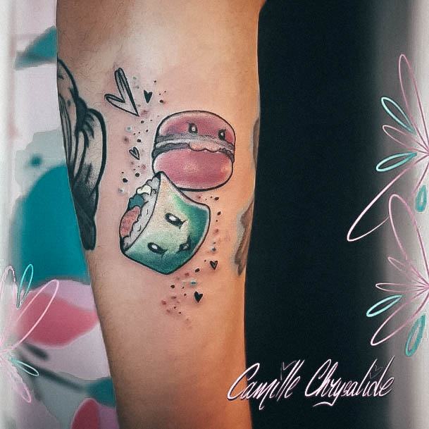 Womens Tattoo Ideas With Macaron Design