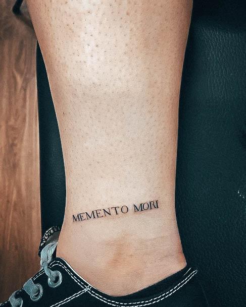 Womens Tattoo Ideas With Memento Mori Design