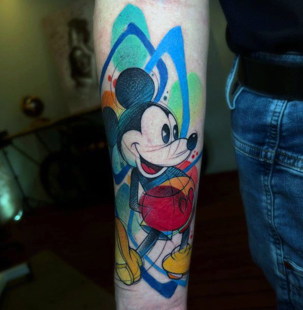 Womens Tattoo Ideas With Mickey Mouse Design