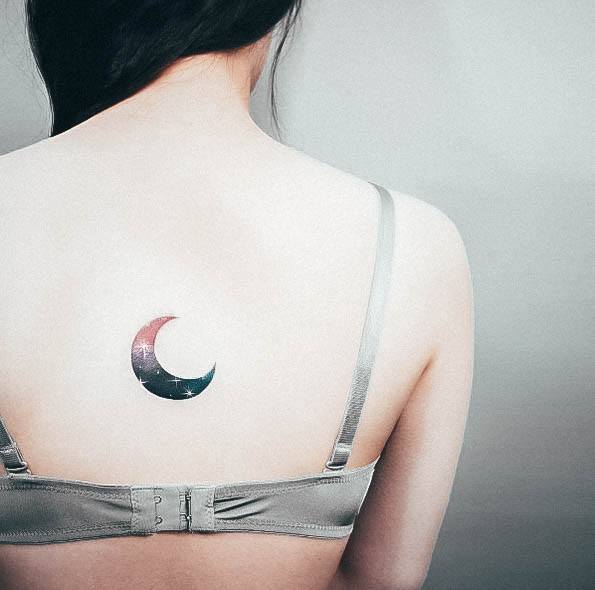 Womens Tattoo Ideas With Moon Design