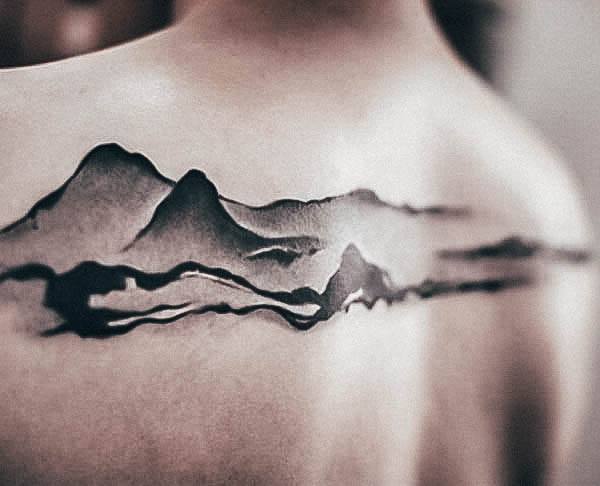 Womens Tattoo Ideas With Mountain Design