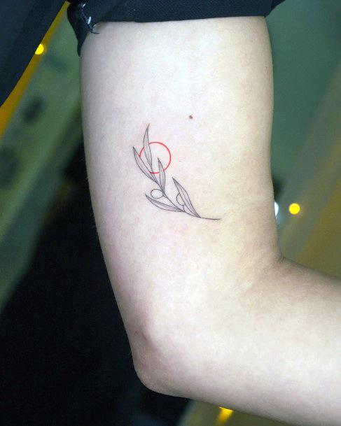 Womens Tattoo Ideas With Olive Branch Design